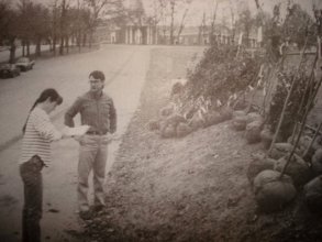 Burkley in 1988 at HWEN Tree Day, an event she's organized for 23 years.